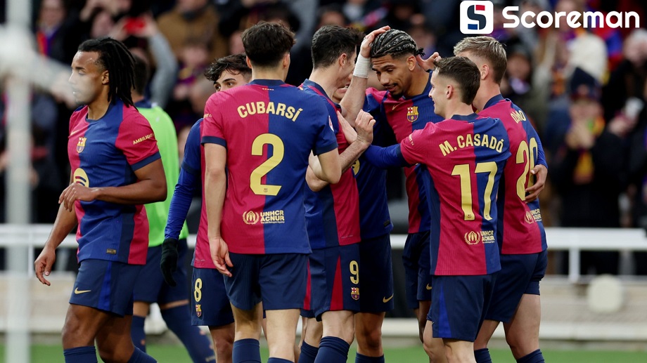 바르셀로나, 레알 소시에다드 4-0 완파...5연승+선두 질주